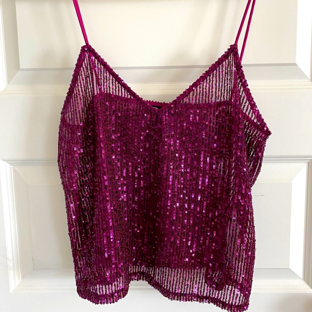 Zara sequin party top